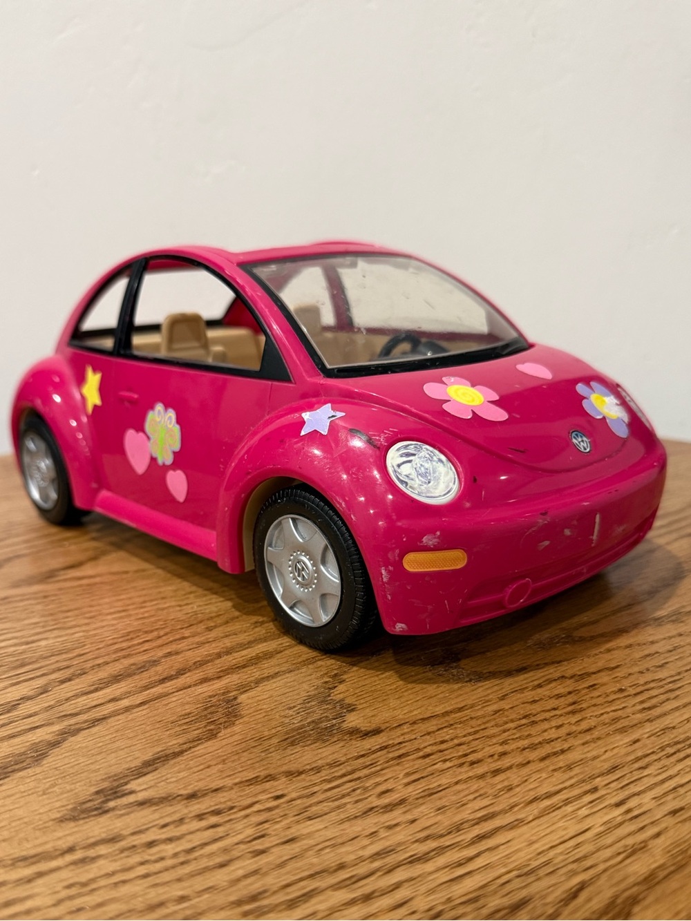 Mattel Pink Floral Beetle Toy Car
